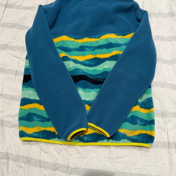 Lands end heritage fleece in teal mountain ombré - Picture 4 of 4